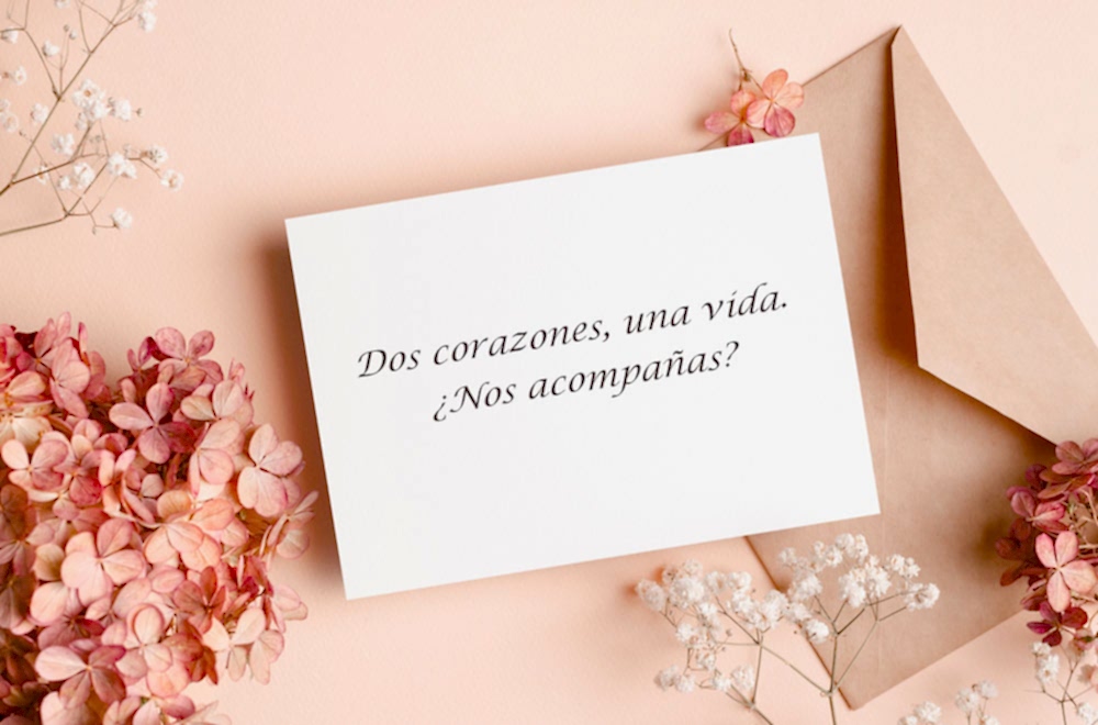 Textos para invitaciones de boda originales